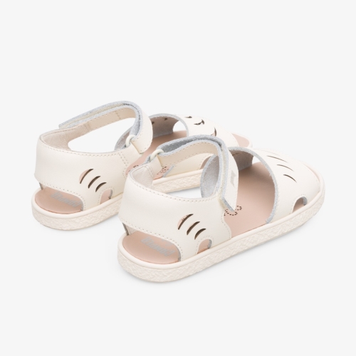 Camper Miko Kids Sandals US-12560 Cream Wholesale